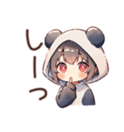 パンダパーカーちゃんのかわいい日常（個別スタンプ：29）