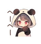 パンダパーカーちゃんのかわいい日常（個別スタンプ：38）