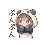 パンダパーカーちゃんのかわいい日常（個別スタンプ：40）