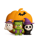 今宵はハロウィン【ぷっくり3D】（個別スタンプ：9）