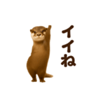 踊る！カワウソ（個別スタンプ：1）
