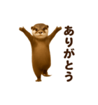 踊る！カワウソ（個別スタンプ：7）