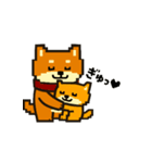 秋だね～！ドット絵柴犬ほっこりハロウィン（個別スタンプ：12）