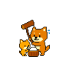 秋だね～！ドット絵柴犬ほっこりハロウィン（個別スタンプ：28）
