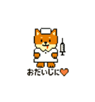 秋だね～！ドット絵柴犬ほっこりハロウィン（個別スタンプ：35）