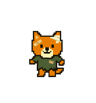 秋だね～！ドット絵柴犬ほっこりハロウィン（個別スタンプ：36）