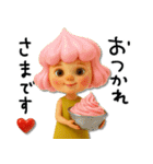 mottoのホイップちゃん人形♡伝える（個別スタンプ：34）