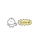超ちいさいうさぎのきもち。〜あいさつ〜（個別スタンプ：21）