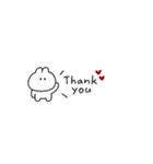 超ちいさいうさぎのきもち。〜あいさつ〜（個別スタンプ：25）