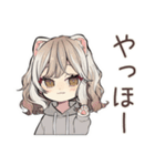フェレットちゃんの秋日和♡（個別スタンプ：2）
