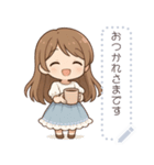 ミニふわガール＊（個別スタンプ：9）