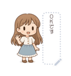 ミニふわガール＊（個別スタンプ：15）
