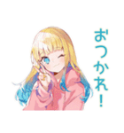 パーカーの女の子の秋（個別スタンプ：13）