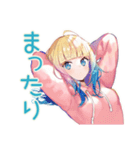 パーカーの女の子の秋（個別スタンプ：25）