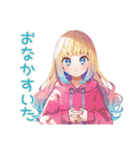 パーカーの女の子の秋（個別スタンプ：29）