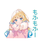 パーカーの女の子の秋（個別スタンプ：34）