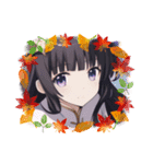 美少女の秋・ハロウィン（個別スタンプ：2）