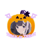 美少女の秋・ハロウィン（個別スタンプ：5）