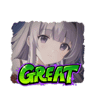 美少女の秋・ハロウィン（個別スタンプ：11）