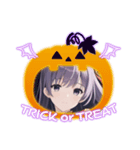 美少女の秋・ハロウィン（個別スタンプ：17）