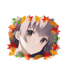 美少女の秋・ハロウィン（個別スタンプ：22）