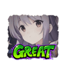 美少女の秋・ハロウィン（個別スタンプ：35）