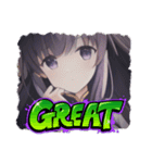 美少女の秋・ハロウィン（個別スタンプ：39）