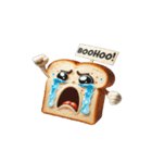 泣きすぎて溶けるトースト（個別スタンプ：1）