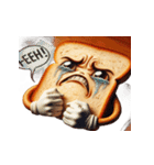 泣きすぎて溶けるトースト（個別スタンプ：7）