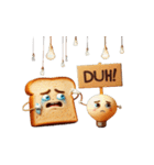 泣きすぎて溶けるトースト（個別スタンプ：10）