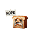 泣きすぎて溶けるトースト（個別スタンプ：19）