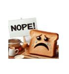 泣きすぎて溶けるトースト（個別スタンプ：20）