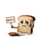 泣きすぎて溶けるトースト（個別スタンプ：25）