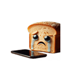 泣きすぎて溶けるトースト（個別スタンプ：29）