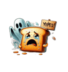 泣きすぎて溶けるトースト（個別スタンプ：32）