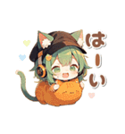 【動く】猫が大好き♡猫耳ガール 日常（個別スタンプ：7）