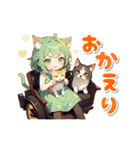 【動く】猫が大好き♡猫耳ガール 日常（個別スタンプ：20）