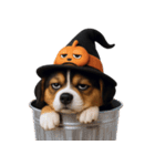 ワンちゃんのハロウィン (NT)（個別スタンプ：1）