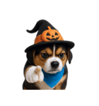 ワンちゃんのハロウィン (NT)（個別スタンプ：4）