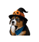 ワンちゃんのハロウィン (NT)（個別スタンプ：6）