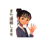 仕事女子の業務連絡★毎日使える（個別スタンプ：15）