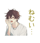 ゆるシャツ男子の秋★ふんわり（個別スタンプ：17）