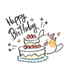 まゆ猫 クレヨンver.【お祝い・日常】（個別スタンプ：9）