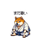 浴衣で夏の終わりな太っちょ柴犬（個別スタンプ：18）