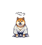 浴衣で夏の終わりな太っちょ柴犬（個別スタンプ：27）