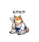 浴衣で夏の終わりな太っちょ柴犬（個別スタンプ：33）