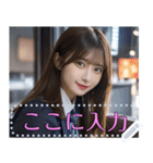 【女子高校生】制服・競泳水着・ビキニなど（個別スタンプ：3）