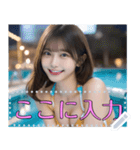 【女子高校生】制服・競泳水着・ビキニなど（個別スタンプ：14）