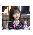 【女子高校生】制服・競泳水着・ビキニなど（個別スタンプ：18）