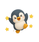 可愛い3Dペンギン（個別スタンプ：15）